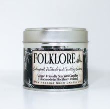 Folklore- Scented Soy Candle- Cedarwood, Patchouli and Crackling Embers